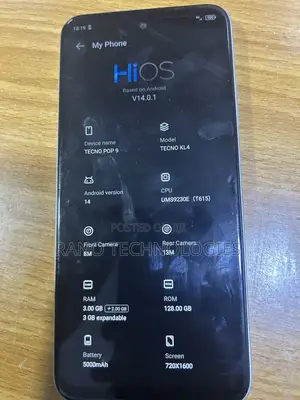 Tecno Pop 9 128 GB Silver
