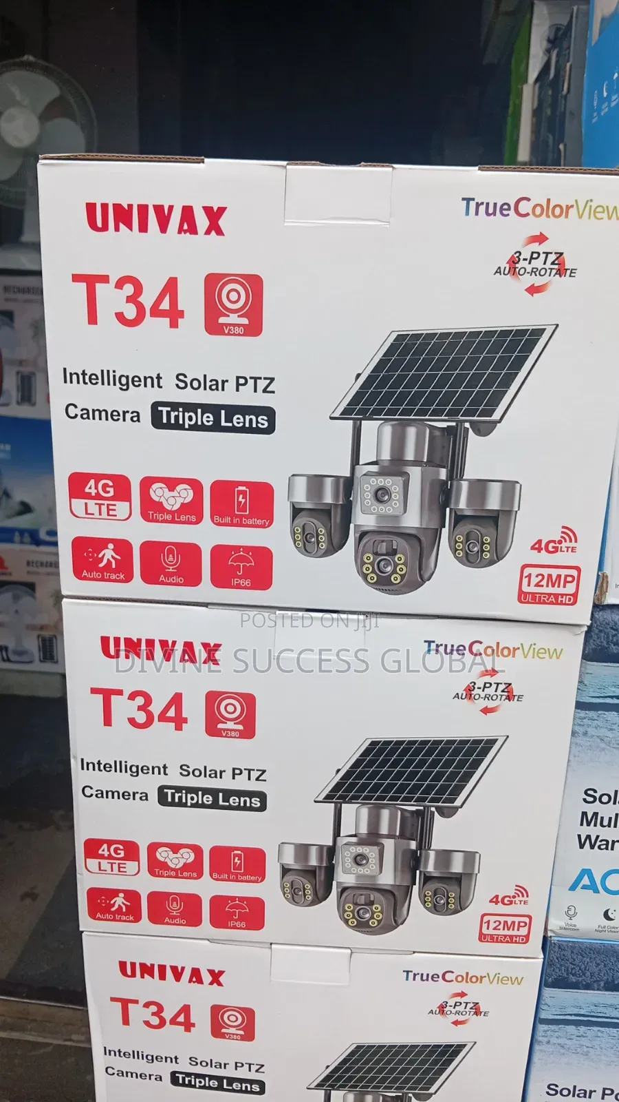 T34 Triple Lens Intelligent PTZ CCTV Camera