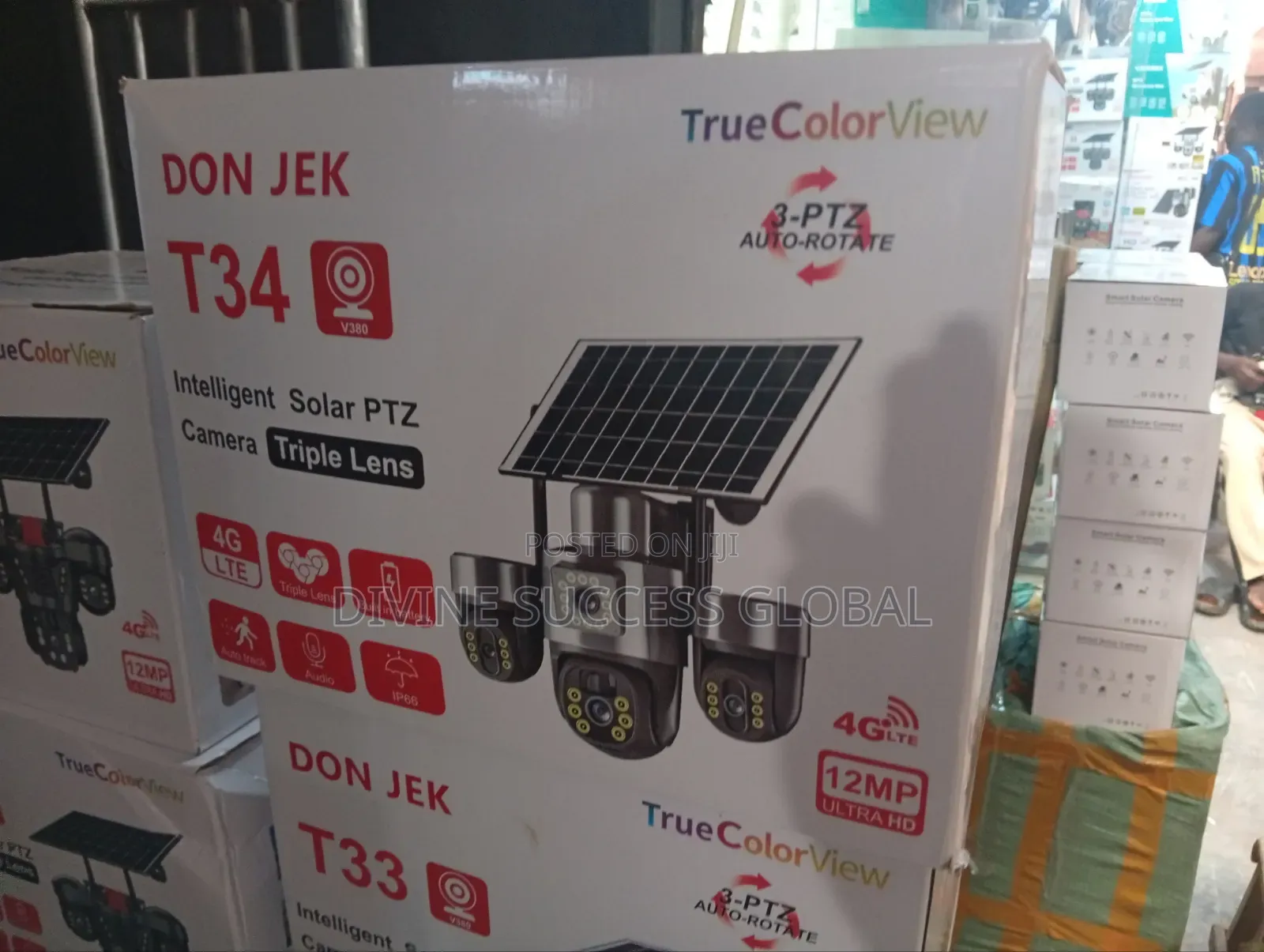 T34 Triple Lens Intelligent PTZ CCTV Camera
