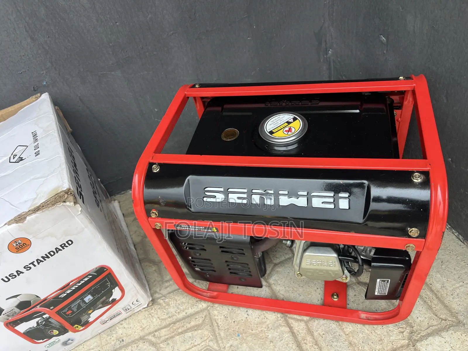 Senwei 1.8kva Generator Barely Used