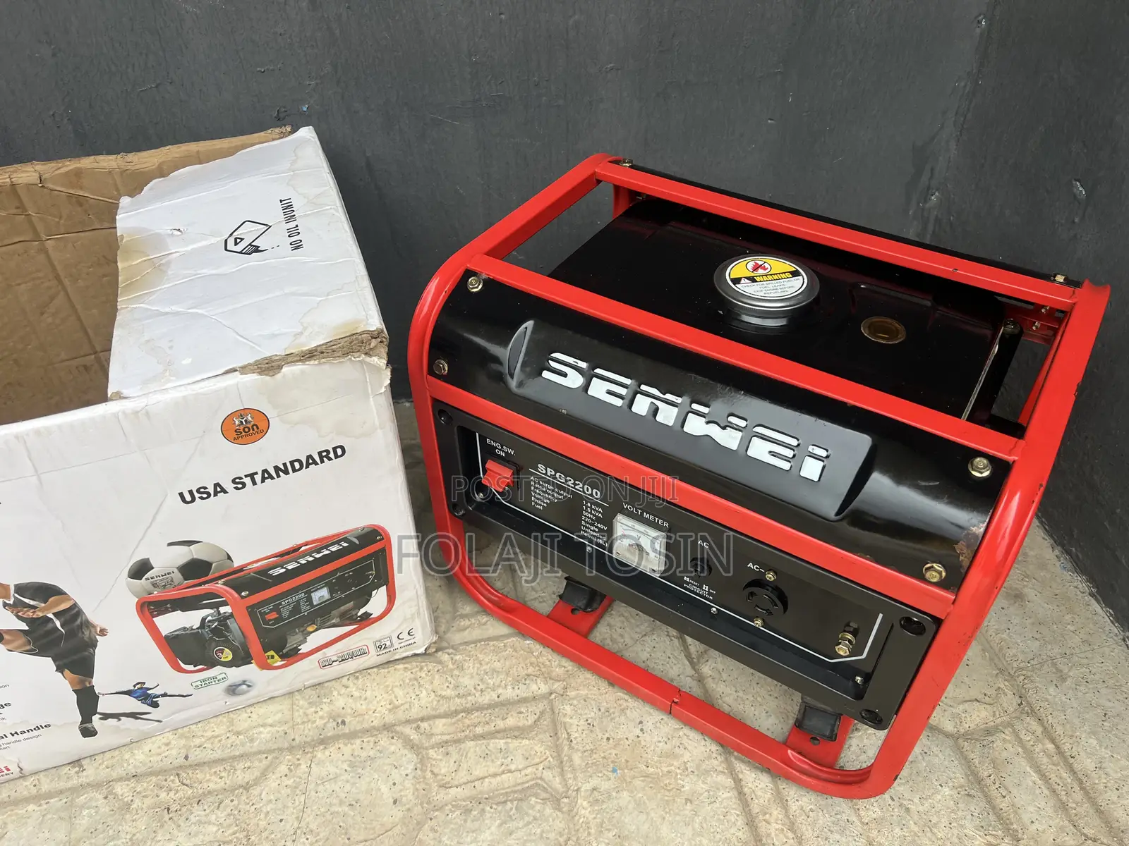 Senwei 1.8kva Generator Barely Used