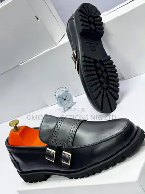 Timberland Men’s Luxury Black Leather Strap Shoes – Fully Boxed