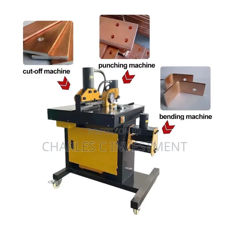 Three-in-One Hydraulic Punching,Bending,Cutting Busbar Machine