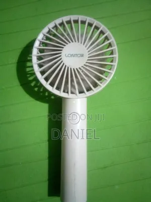 Portable Lontor Rechargeable Electric Fan - Pink