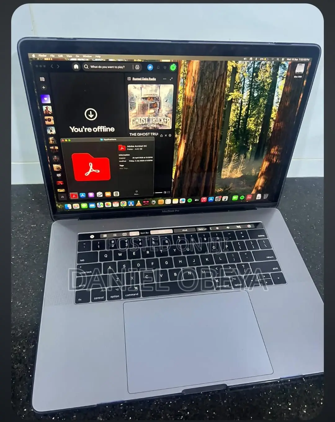 Laptop Apple MacBook Pro 2017 16GB Intel Core i7 SSD 256GB