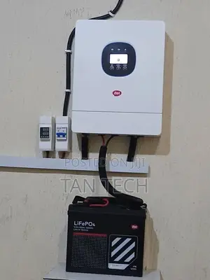Itel 1.5kw 12v Inverter and Itel 1.2kwh 12v Lithium Battery With 620w