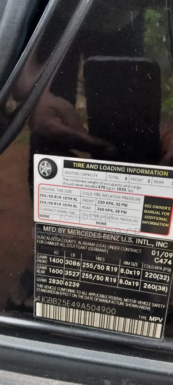 Mercedes-Benz M Class 2009 Black
