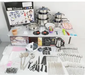 220-Piece Cookware Kitchen Set–Complete Cooking Baking Set in Box