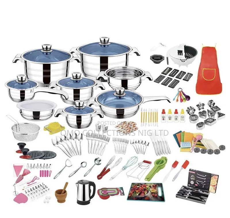 220-Piece Cookware Kitchen Set–Complete Cooking Baking Set in Box