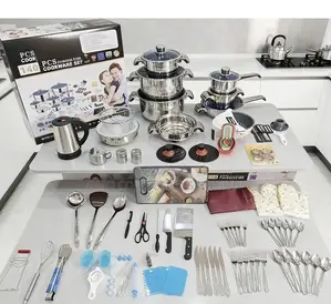220-Piece Cookware Kitchen Set–Complete Cooking Baking Set in Box