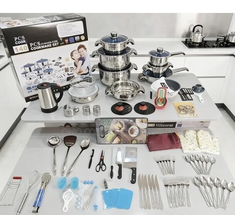 220-Piece Cookware Kitchen Set–Complete Cooking Baking Set in Box