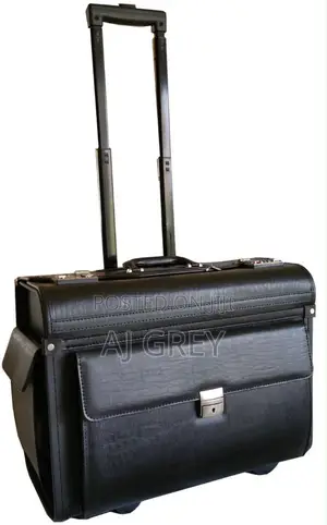 Wheeled Leather Briefcase