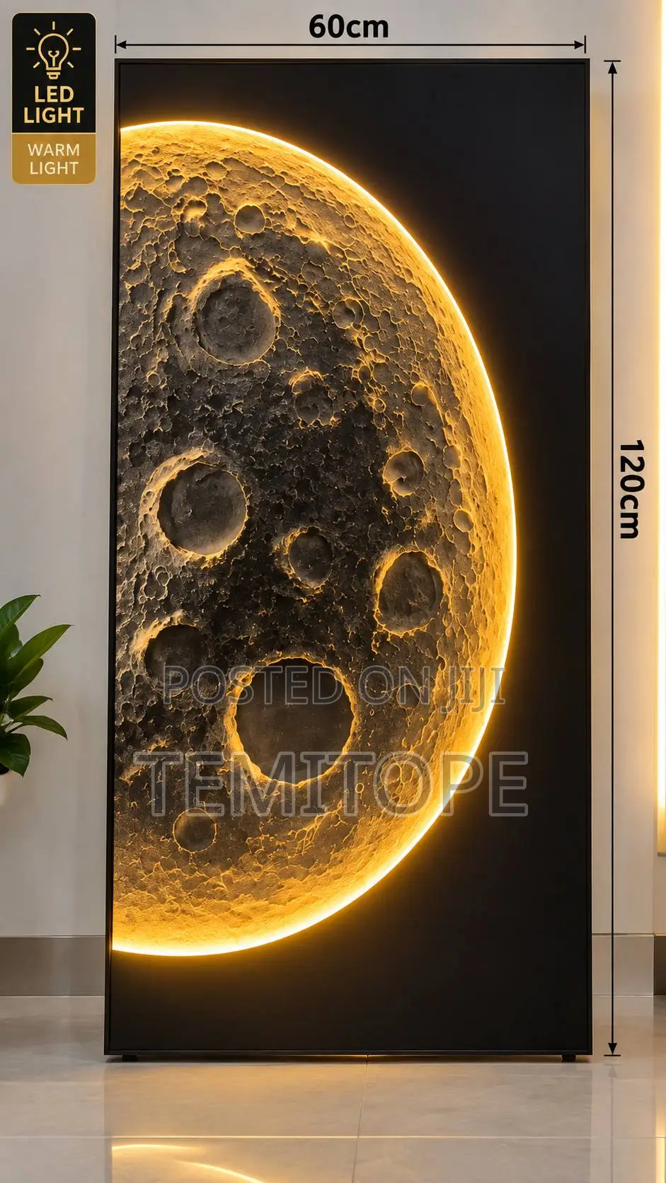 Golden Wave Elegance Acrylic Frame