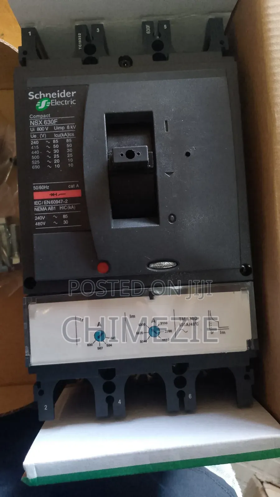 630amps 3pole Breaker Schneider