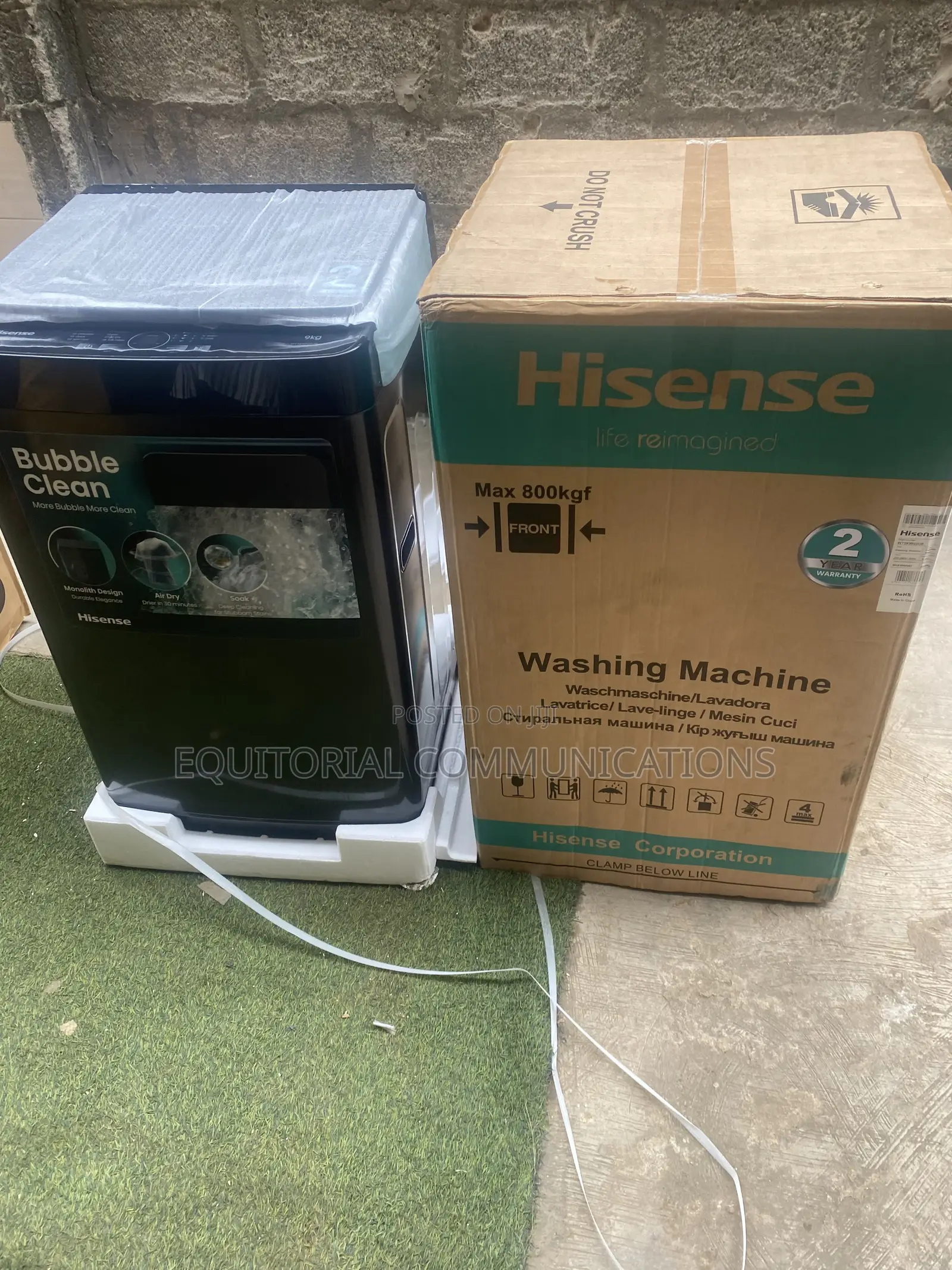 Hisense 9KG Automatic Washing Machine – WT3K9022UB
