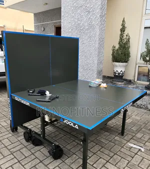 Outdoor Table Tennis Table Big Wheels Foldable Heavy Duty
