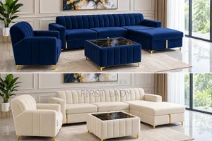 L Shape Sofa,with One Single Chair