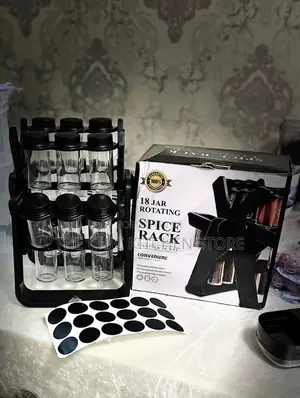 18 Jar Rotating Spices Rack
