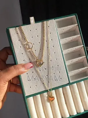 Elegant Double-Layer Gold Heart Necklace