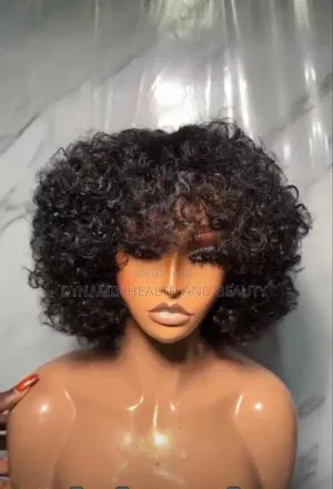 Custom Fringe Curls Human Hair Wig – Bespoke Lace Wig Wholesale
