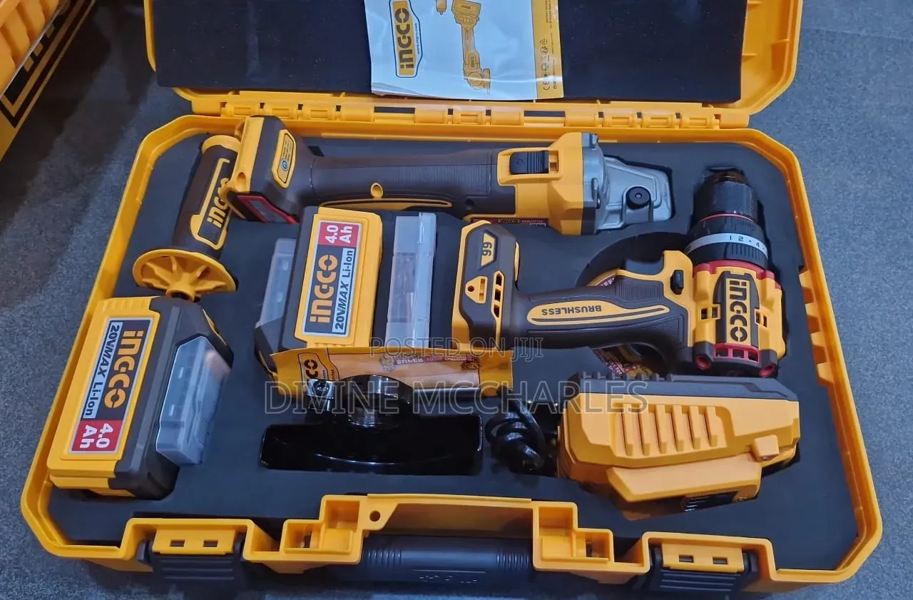 2in1 Ingco Battery Grinder and Cutter