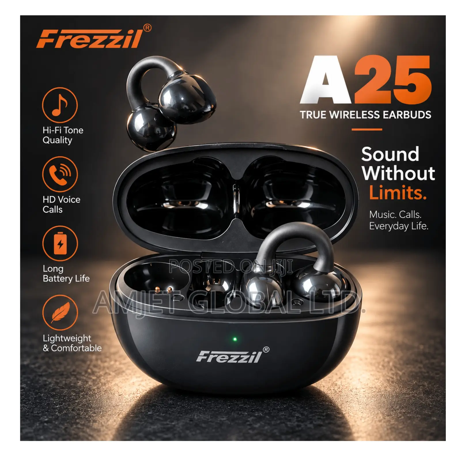 Frezzil A25 Clips-on Earbuds