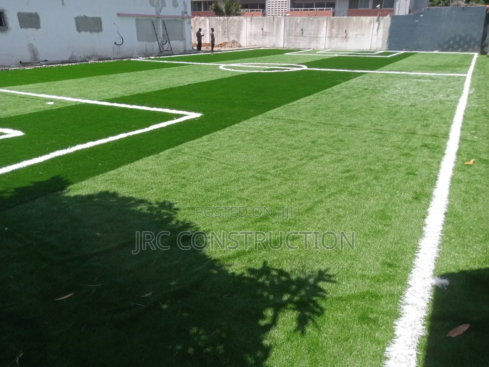 Building Football Pitch