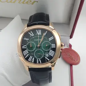 Cartier Leather Strap Wristwatches in 2 Colours.