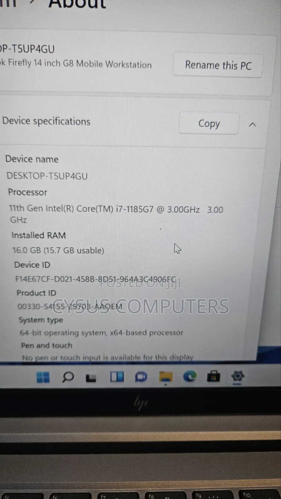 Laptop HP ZBook Firefly G8 16GB Intel Core i7 SSD 512GB