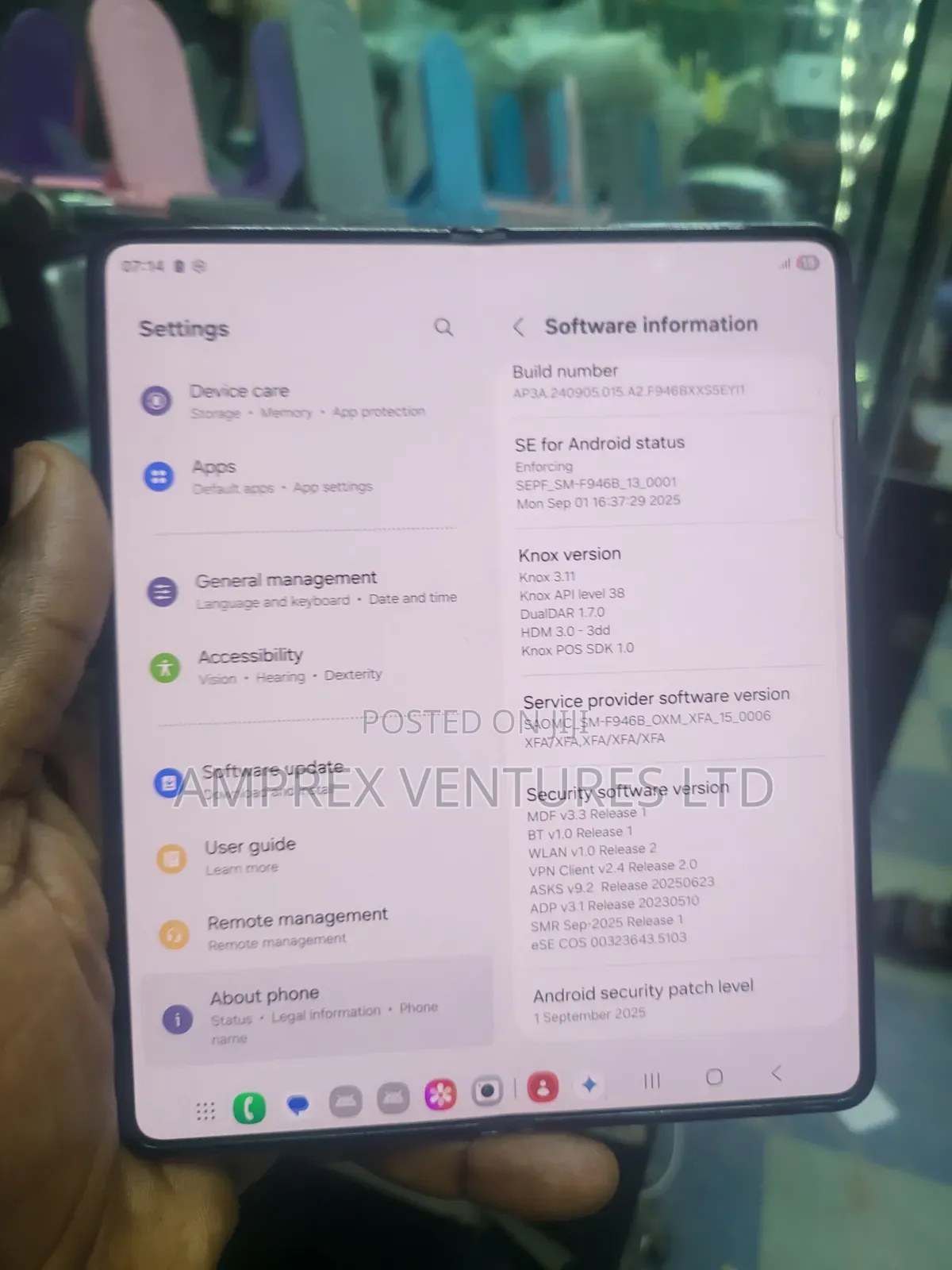 Samsung Galaxy Fold 5G 512 GB Black