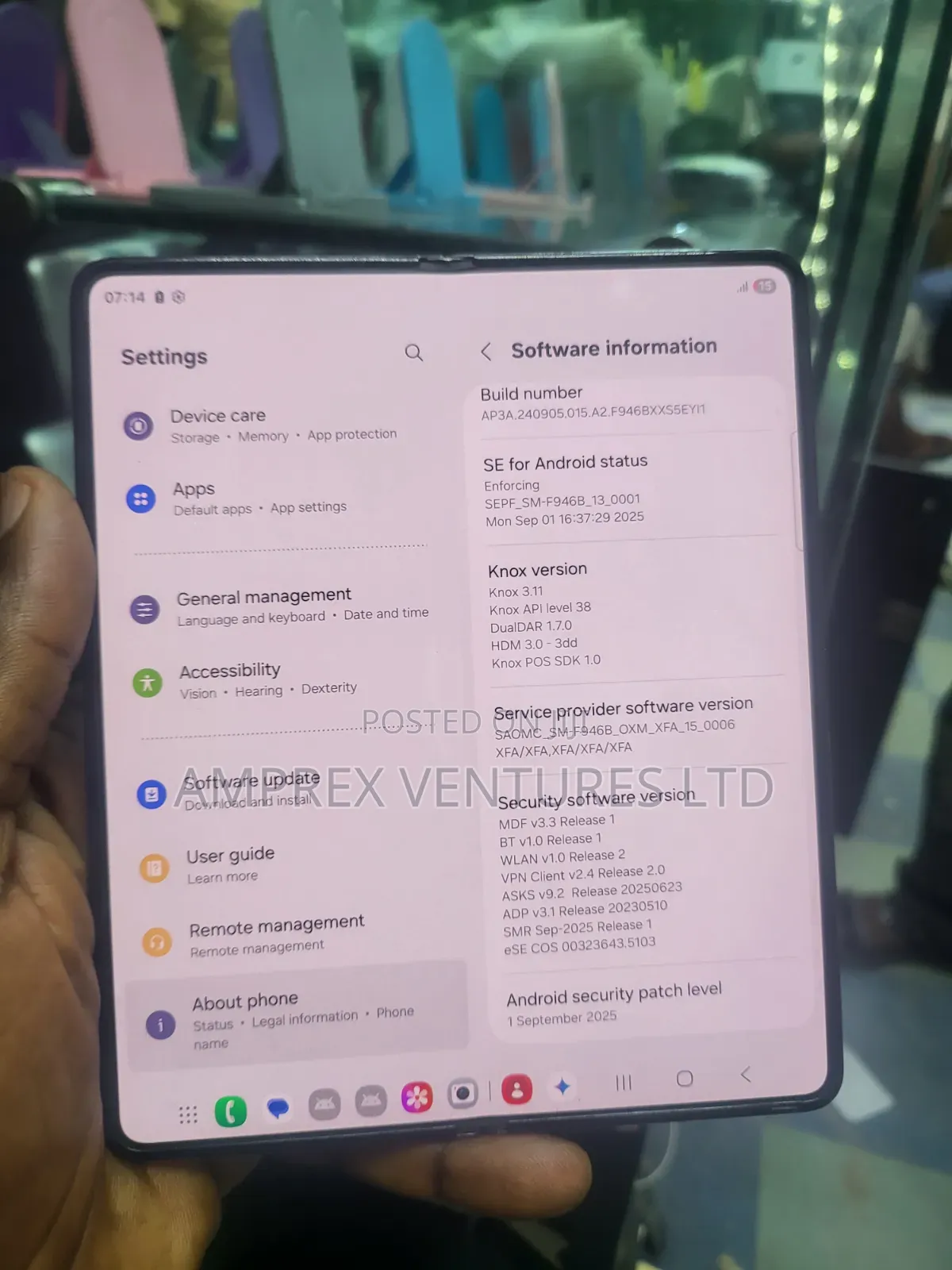 Samsung Galaxy Fold 5G 512 GB Black