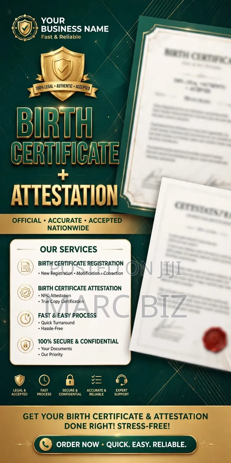 Birth Certificate /Attestation