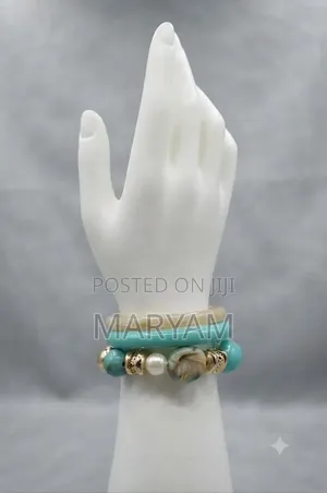 Marble-Effect Acrylic Bangle Stack Set