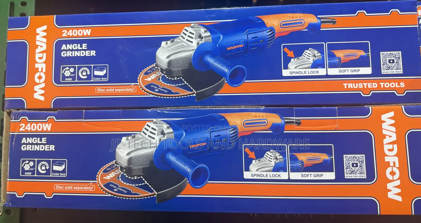 Wadfow 2400W Angle Grinder (Model WAG852401)