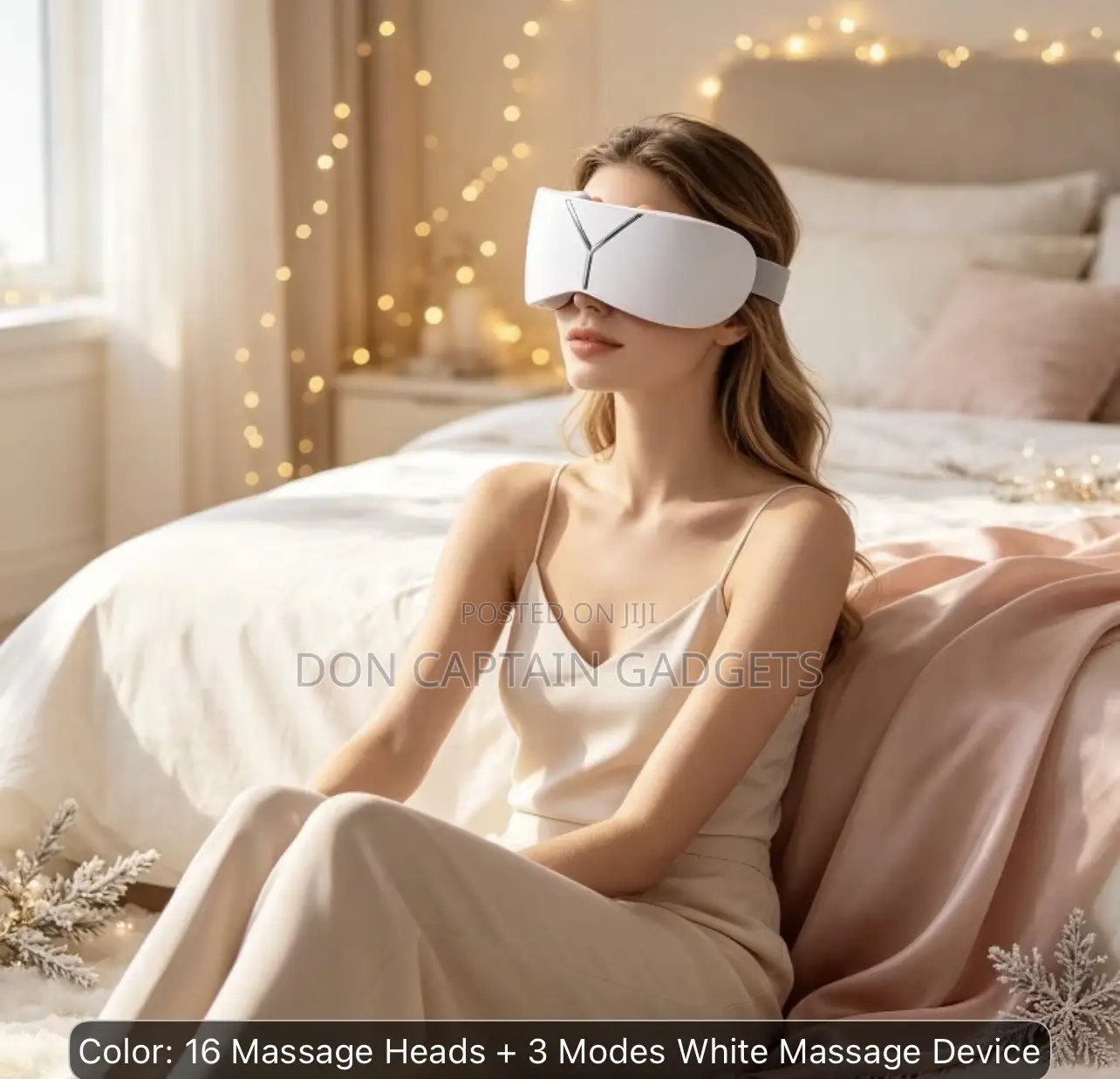 Smart Eye Vibration Massager 16pcs Massage Heads Portable Sleep Mask