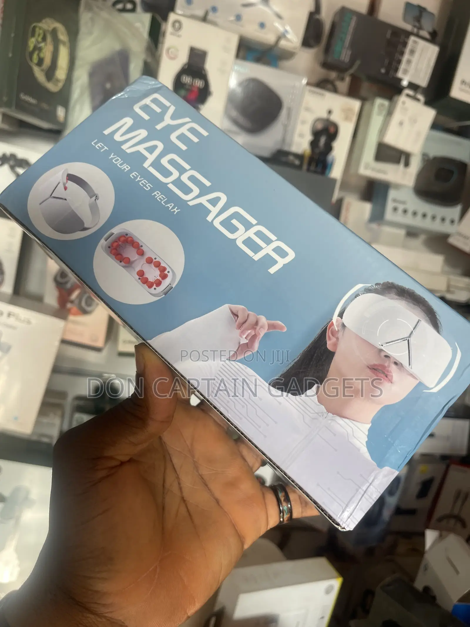 Smart Eye Vibration Massager 16pcs Massage Heads Portable Sleep Mask