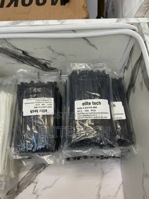 Heavy-Duty 4.8mm X 150mm Black Cable Ties (Elite Tech) – Pack of 100