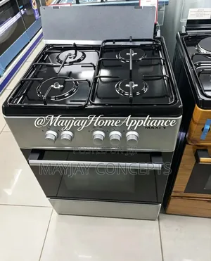 MAXI 60x60 4-Burner Gas Cooker With Oven,Grill Spacious Cooking Design