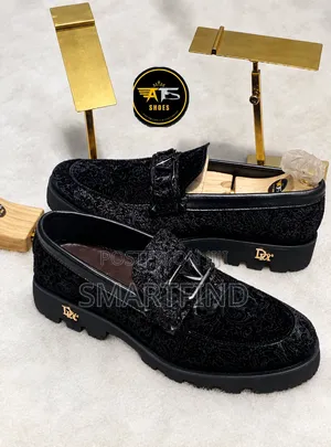 Black Leather Skin Shoe