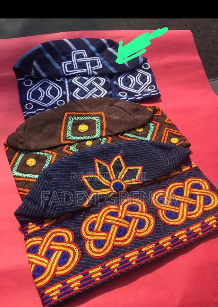 Yoruba Handmade Gobi Cap – Quality Traditional Cap