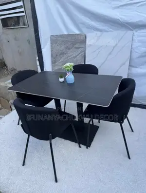 Dining Set (Marble Dining With Strong Executive Chairs)