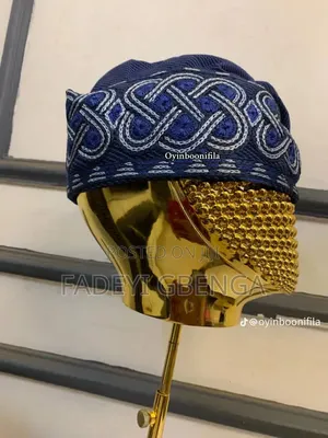 Yoruba Handmade Gobi Cap – Quality Traditional Cap