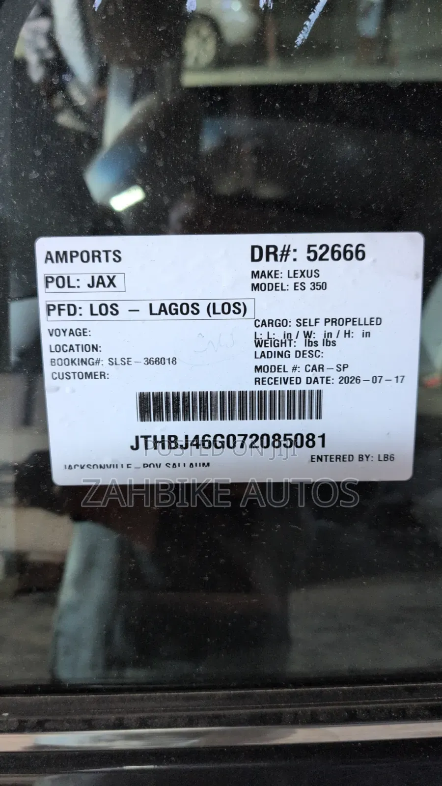 Lexus ES 350 2007 Blue