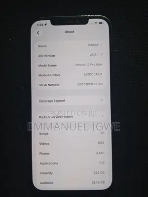 Apple iPhone 12 Pro Max 256 GB Gray