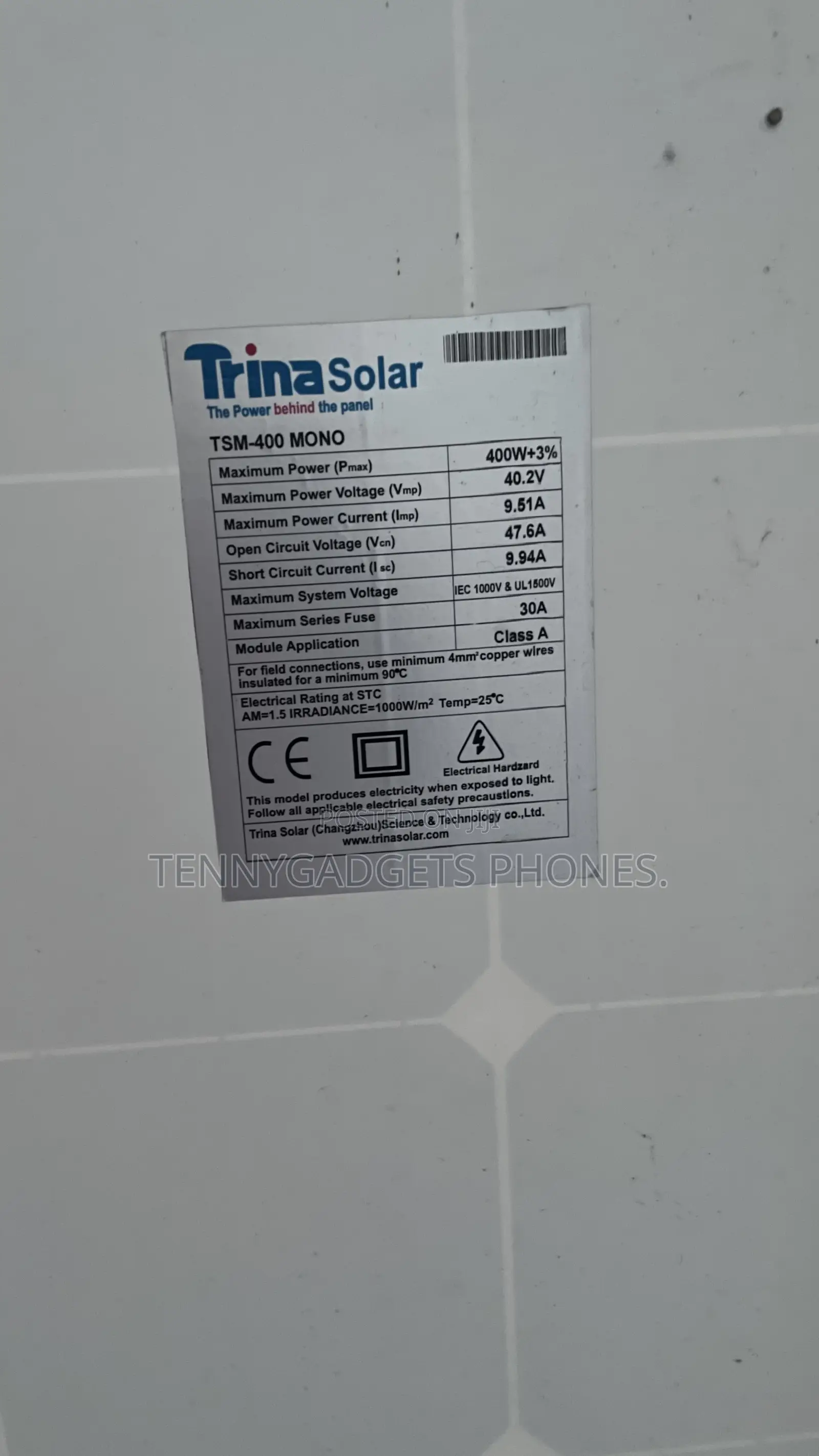 Brandnew Trina Solar 400w