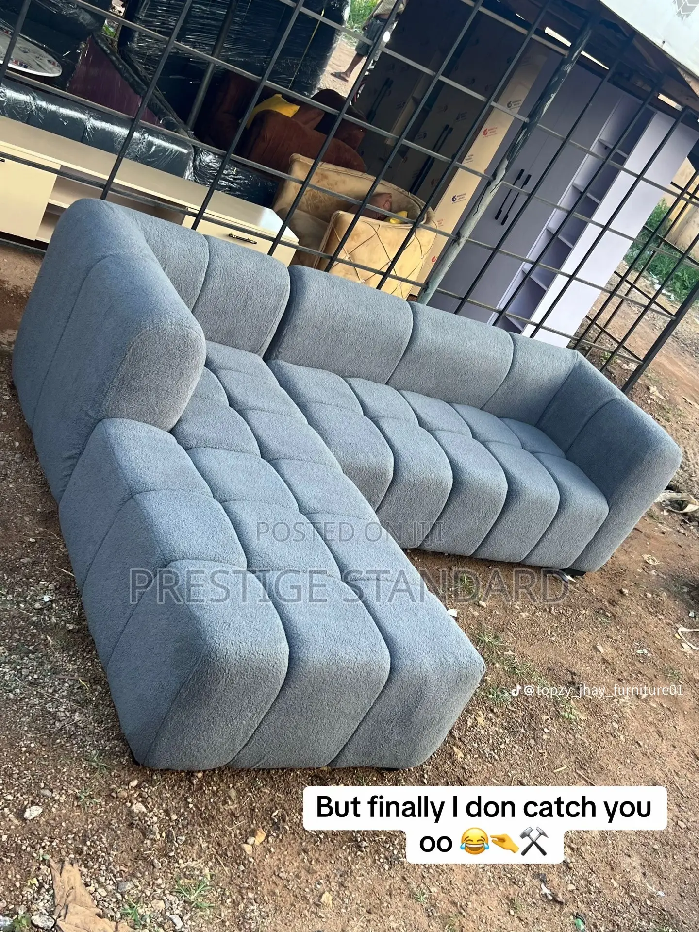 A Standard Boucle Sofa