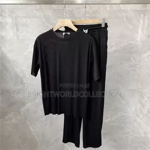 Men's Ice Silk Suit New Trendy Loose Drape Men's Breathable
