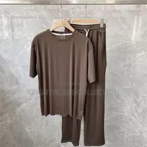 Men's Ice Silk Suit New Trendy Loose Drape Men's Breathable