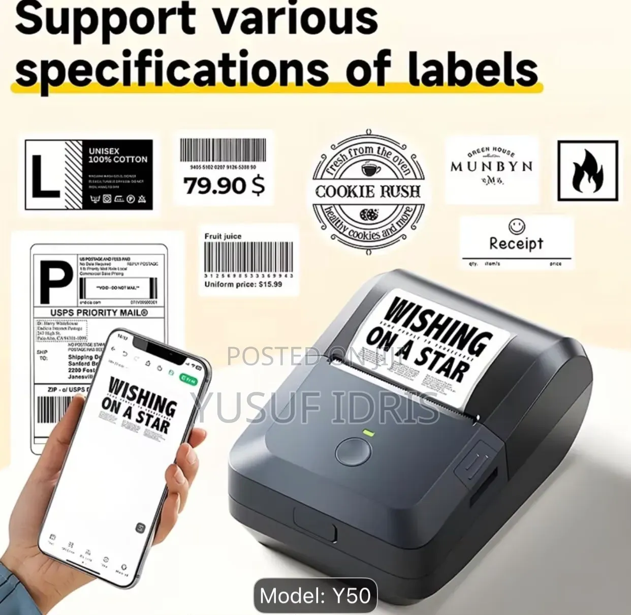 Portable Label Maker Printer With - App - Inkless Thermal Printer