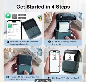 Portable Label Maker Printer With - App - Inkless Thermal Printer